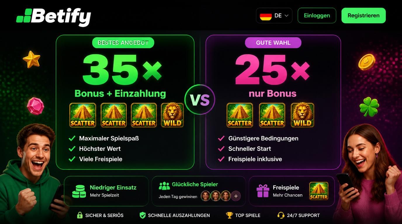 Bonusbedingungen im Vergleich, RTP® inklusive